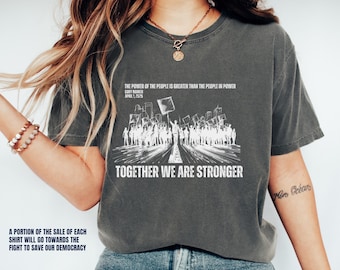 Cory Booker Quote Power Of The People, Resist TShirt, Protest T-Shirt, Political Activist Shirt, Anti Trump Shirt, FDT, Anti Elon Musk