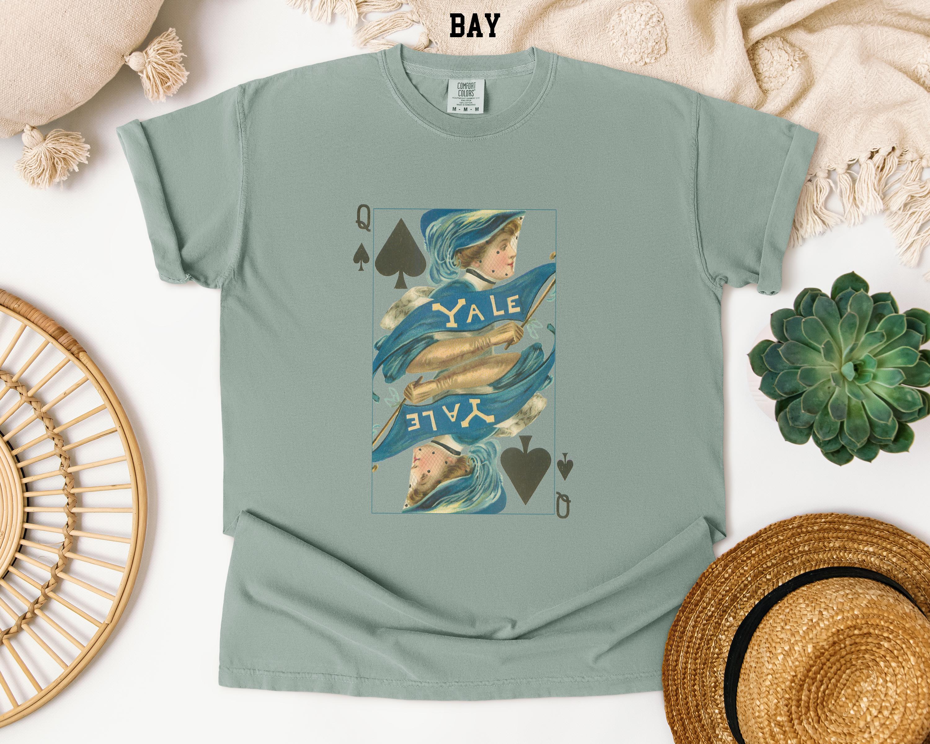 T-shirt Vintage Yale大学 80's Pour Enfant, Taille 10-12 Ans, Bleu Ciel Made In USA