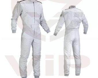 Hand/Machine made Custom Plain Go Kart Racing Suit Made To order Improved stylish design with option to choose own logos.