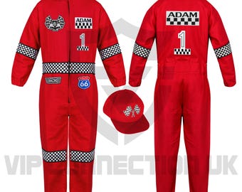 Toddler Racing Costumes For Birthdays & Special Occasions, Car Racing suits, Birthday Gift, Kids Racing Suits, Halloween Costumes