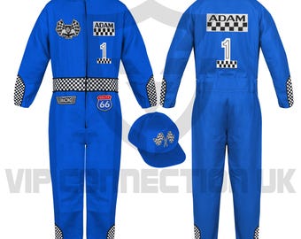 Toddler Racing Costumes For Birthdays & Special Occasions, Car Racing suits, Birthday Gift, Kids Racing Suits, Halloween Costumes