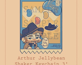 Arthur Jellybean Shaker Keychain 3"