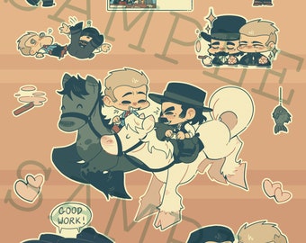Old Guard Babies Sticker Sheet 6 x 8"