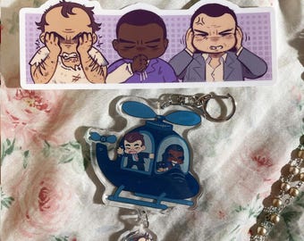 Car Thieves Sticker and Keychain Bundle
