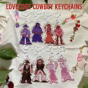RDR2 Lovecore Cowboy Keychains 2.5&quot;