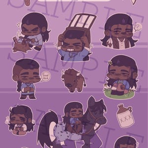 Charles Babies Sticker Sheet 6 x 8&quot;