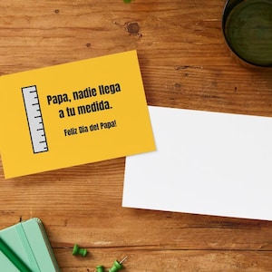 A Tu Medida Spanish Father's Day Card