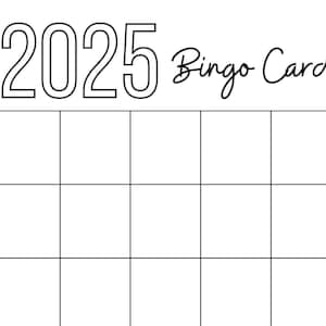 Bingokaart 2025