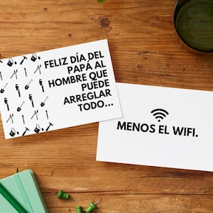 Hombre Que Arregla Todo Father's Day Card-Spanish