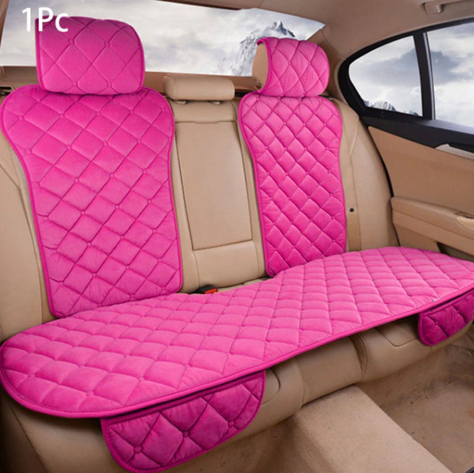 Pink Backseat Cover for Cars Multi Colored Car Seat Cover for Etsy
