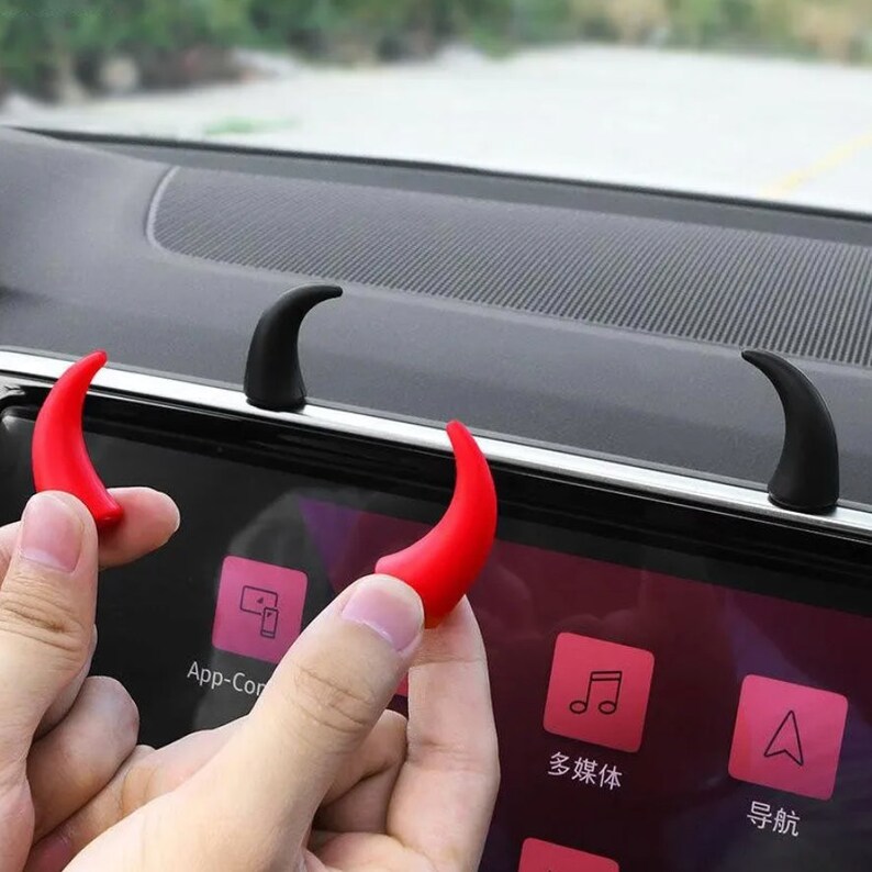 Steering Wheel Horns Sticker Devil Horns Steering Wheel Cover Etsy
