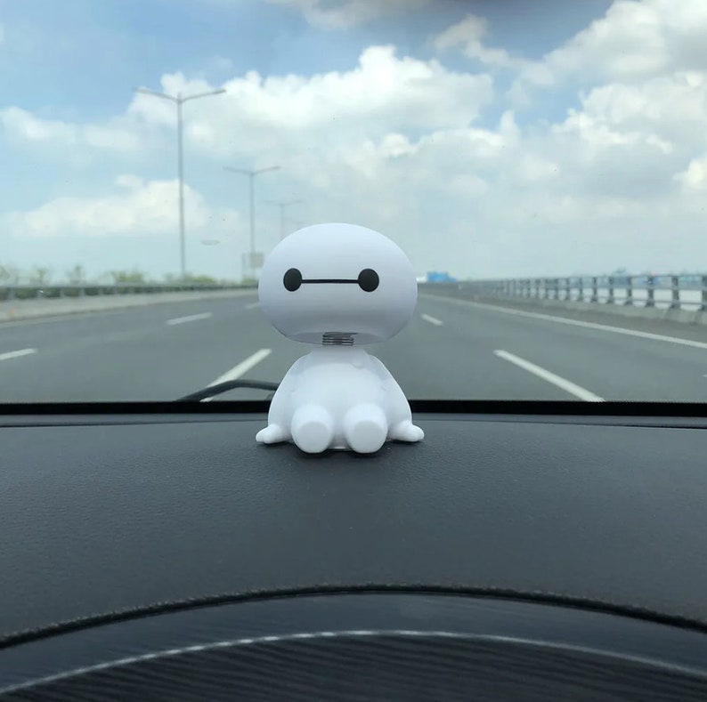 Big Hero Bigmax Bobble Head Dashboard Car Accessory Kawaii Toy Etsy