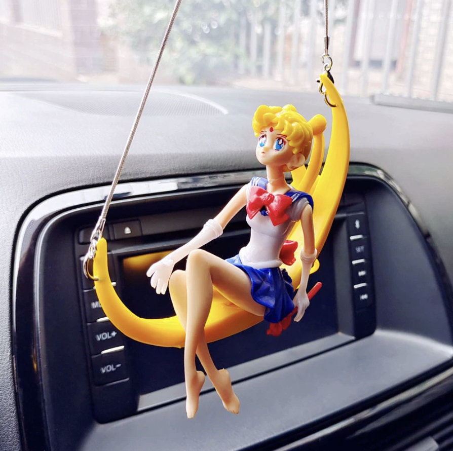 1 Stück Cartoon Anime Auto Anhänger, Auto Schwingen Ornament Rückspiegel  Hängen Niedlichen Anime Rück Anhänger Dekoration Ornament Auto Zubehör, Sparen Sie Mehr Mit Ausverkaufsangeboten