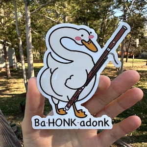 BaHONKadonk Bassoon Sticker