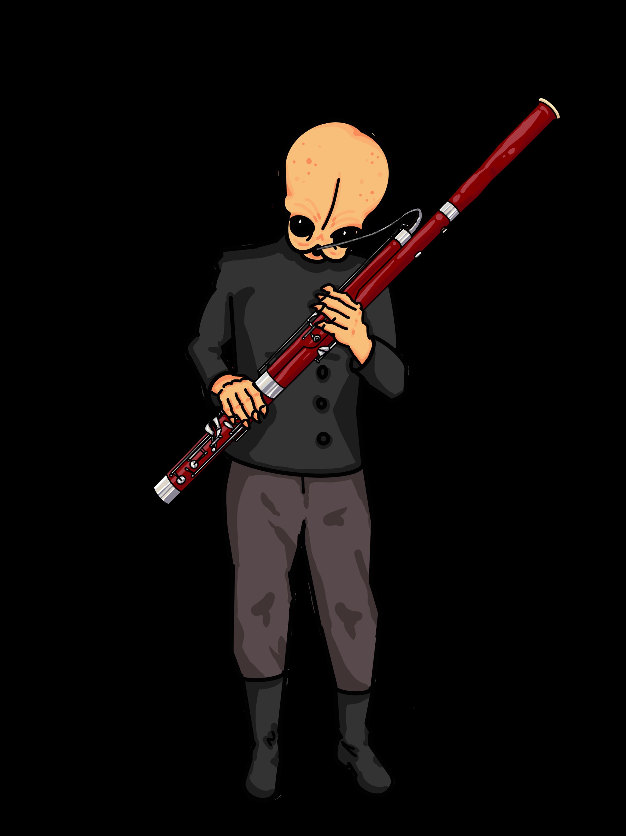 Cantina Band Modal Nodes Bassoon Sticker Etsy