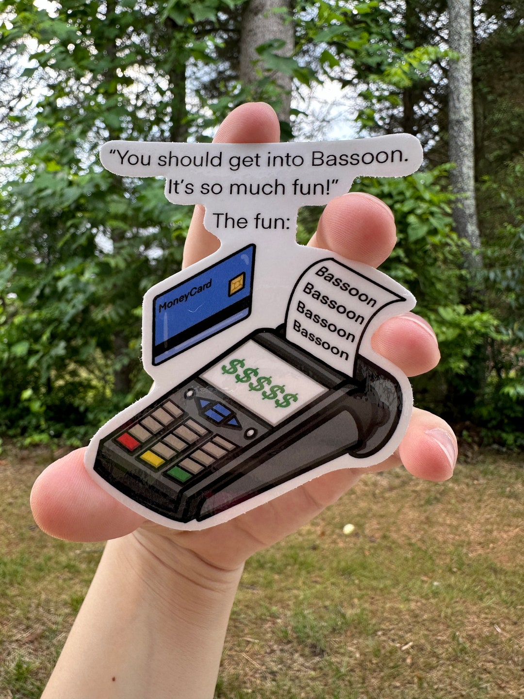 Fun Money Bassoon Sticker - Etsy