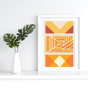 Midcentury Modern Geometric Digital Print