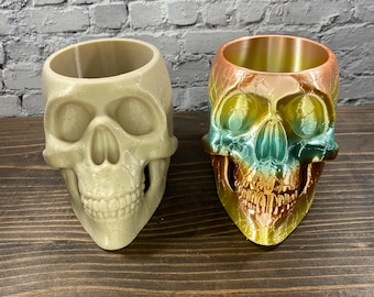 Original Skull Planter, 3D Printed, Eco Friendly, Homemade, Home and Garden, Indoor Planter, Modern Planter, Planter Pot, Anatomical