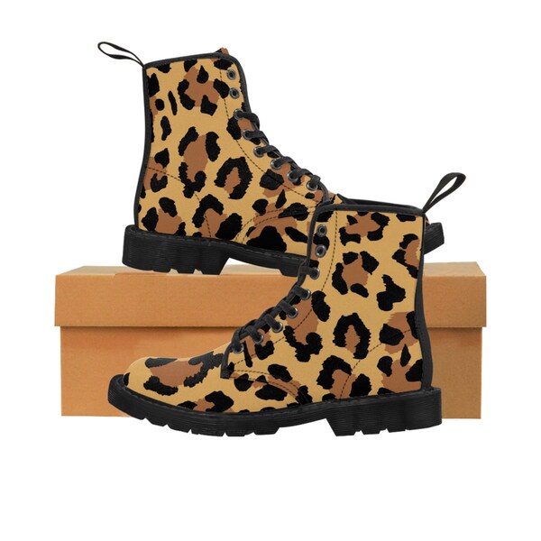 Gray Cheetah Leopard Pattern Print Men Women Leather Boots main image 1