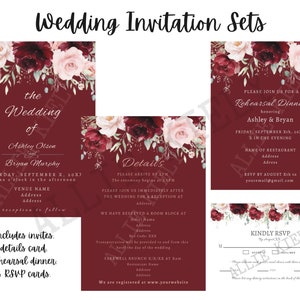 Custom Wedding Invitation Set - DIGITAL DOWNLOAD