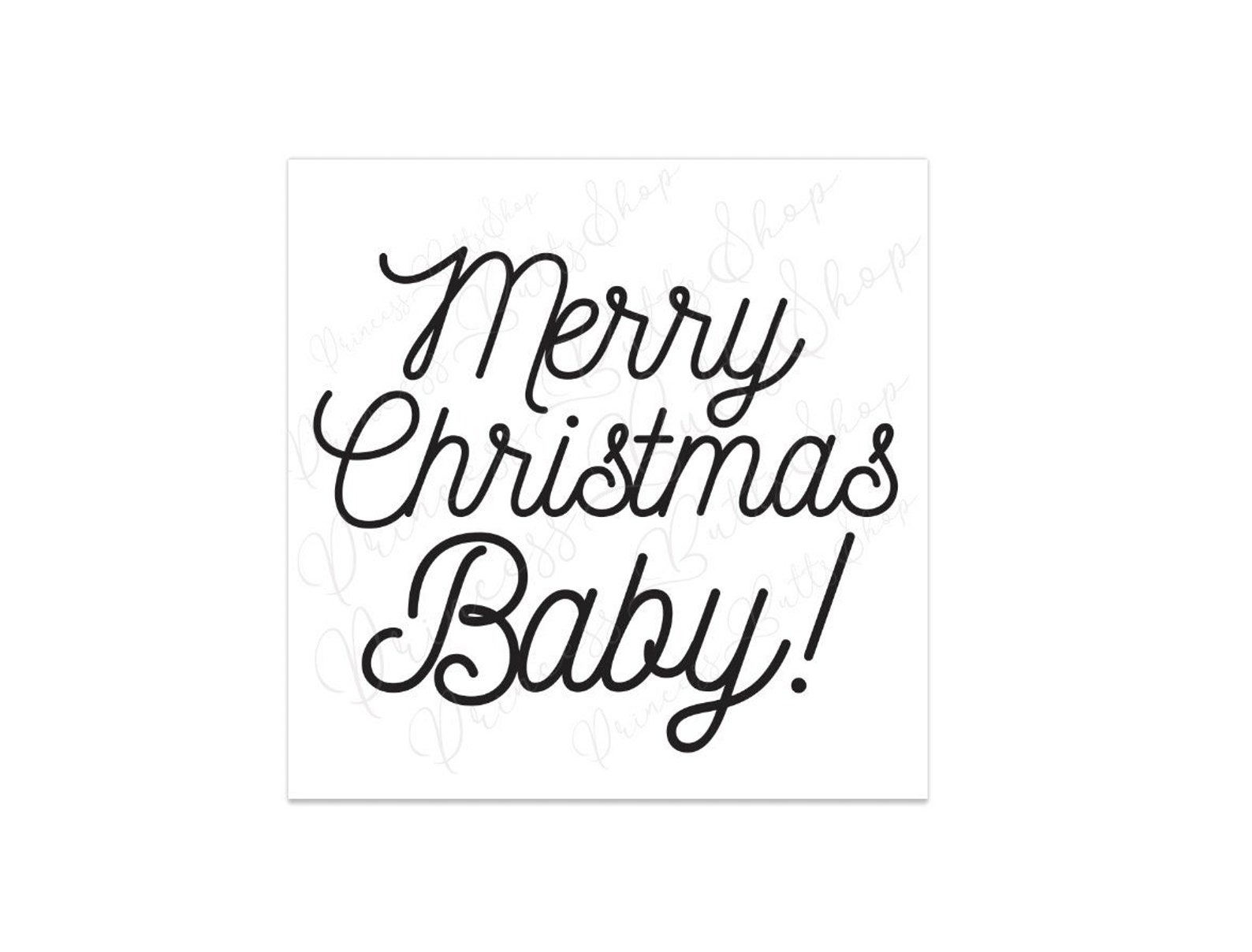 Merry Christmas Baby SVG PNG JPEG Etsy