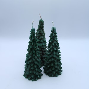 Christmas Tree Candle • Pack of 3 • Decorative Christmas Candle • Christmas Tree Fragrance • Christmas Gift Candle