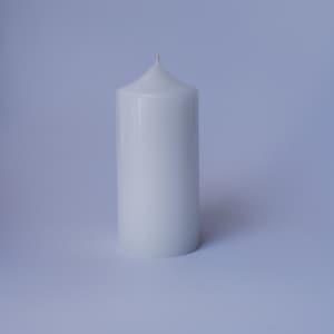 White Pillar Candle Unscented 12 Pack, for Weddings, Engagements, Dinners, Parties, Spa, Church, Smokeless/No Drip, 60+ Hr Burn Time