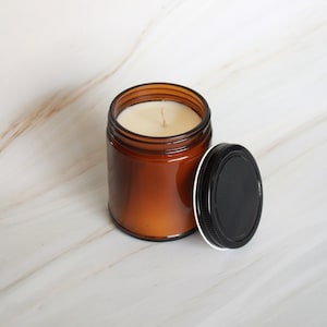 Grosshandel Bernstein Glas Kerzen | 9 Unzen Sojawachs Jar Kerzen | 12er Pack | Groß | Großhandel | Weiterverkauf