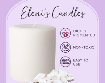 Flocons de teinture pour bougies blanches - Très pigmentés - Candle Supply Products
