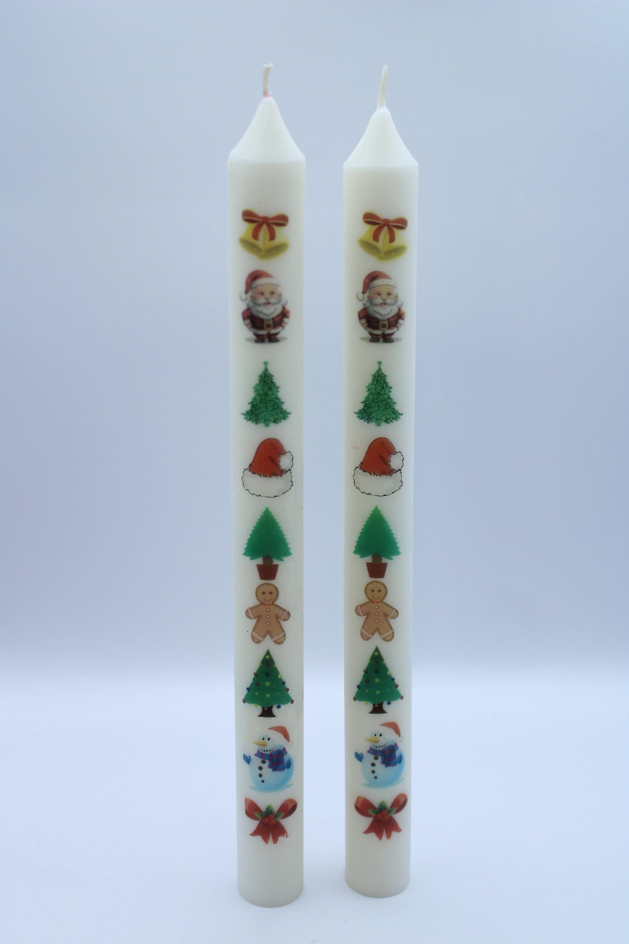 Christmas Taper Candles Holiday Candles Christmas Candles Etsy
