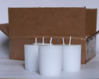 Unscented Soy Blend Votive Candles | Hand-Poured, Lead-Free Wick | Weddings, Parties, Events, & More