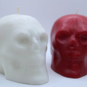Velas de calavera de Halloween - Vela esqueleto - Decoración de Halloween, Vela de otoño - Sin aroma