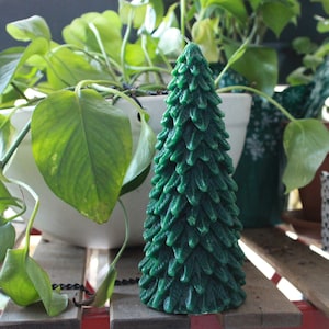 Kerstboomkaars • Grote Kerstboomkaars • Decoratieve Kerstkaars • Kerstboomgeur • Kerstcadeaukaars