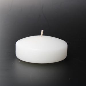 3” Handmade Floating Candles | Wedding Candles, Centerpieces, Party Decor | White Floating Candles | Bulk Options