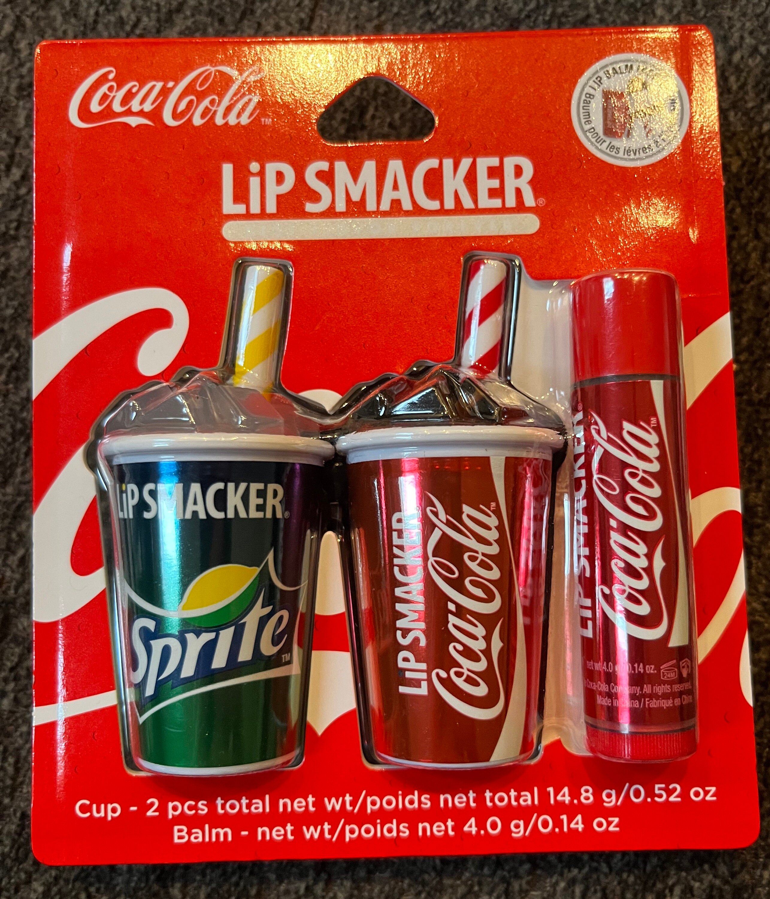 Baume A Levre Coca Cola Lip Smacker Coca-cola 3 Pack Beverage Lip Balm Coke & Sprite - Etsy