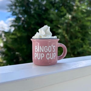 Customized Dog Pup Cup: Personalized Pet Gift for Dog Mom