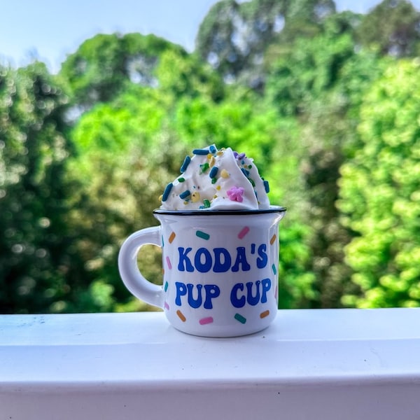 Custom Dog Birthday Pup Cup: Personalized Ceramic Pet Gift