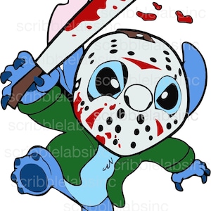 Stitch Jason Halloween Horror Film SVG