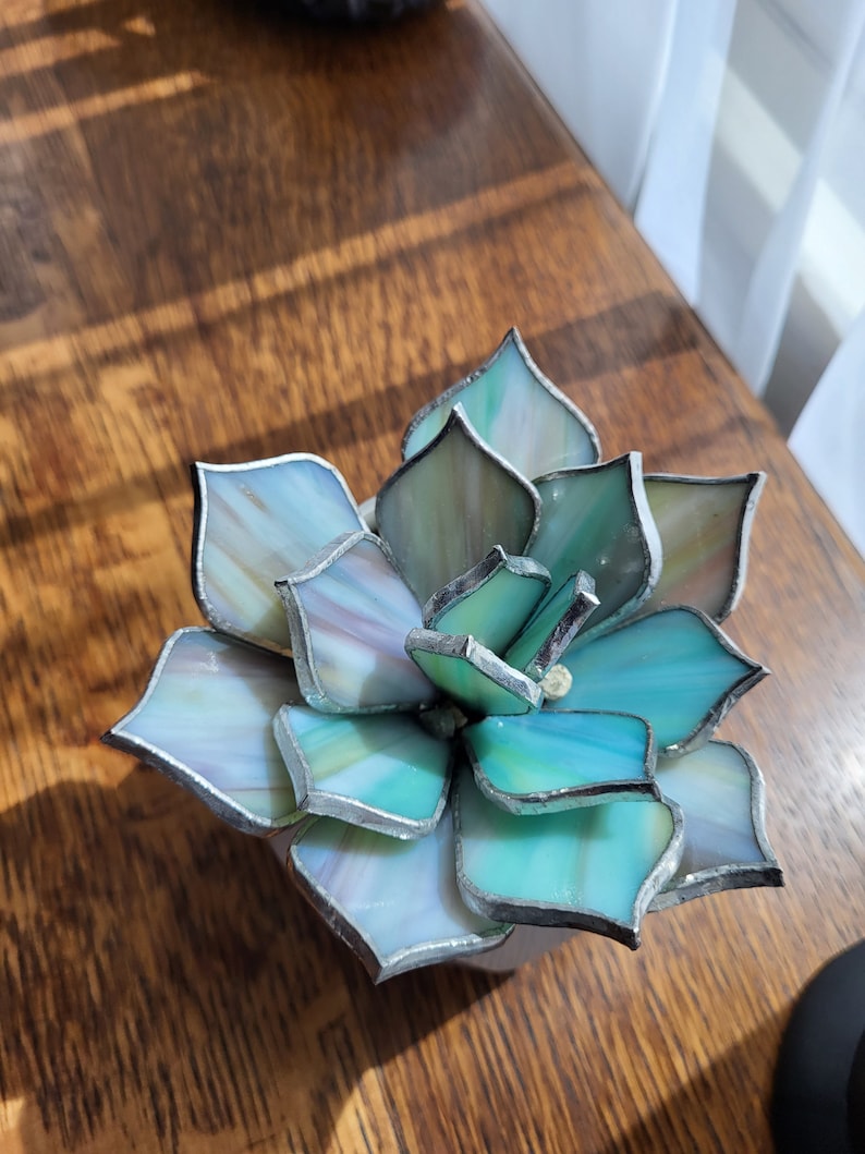 Stained Glass Succulent Made to Order Etsy