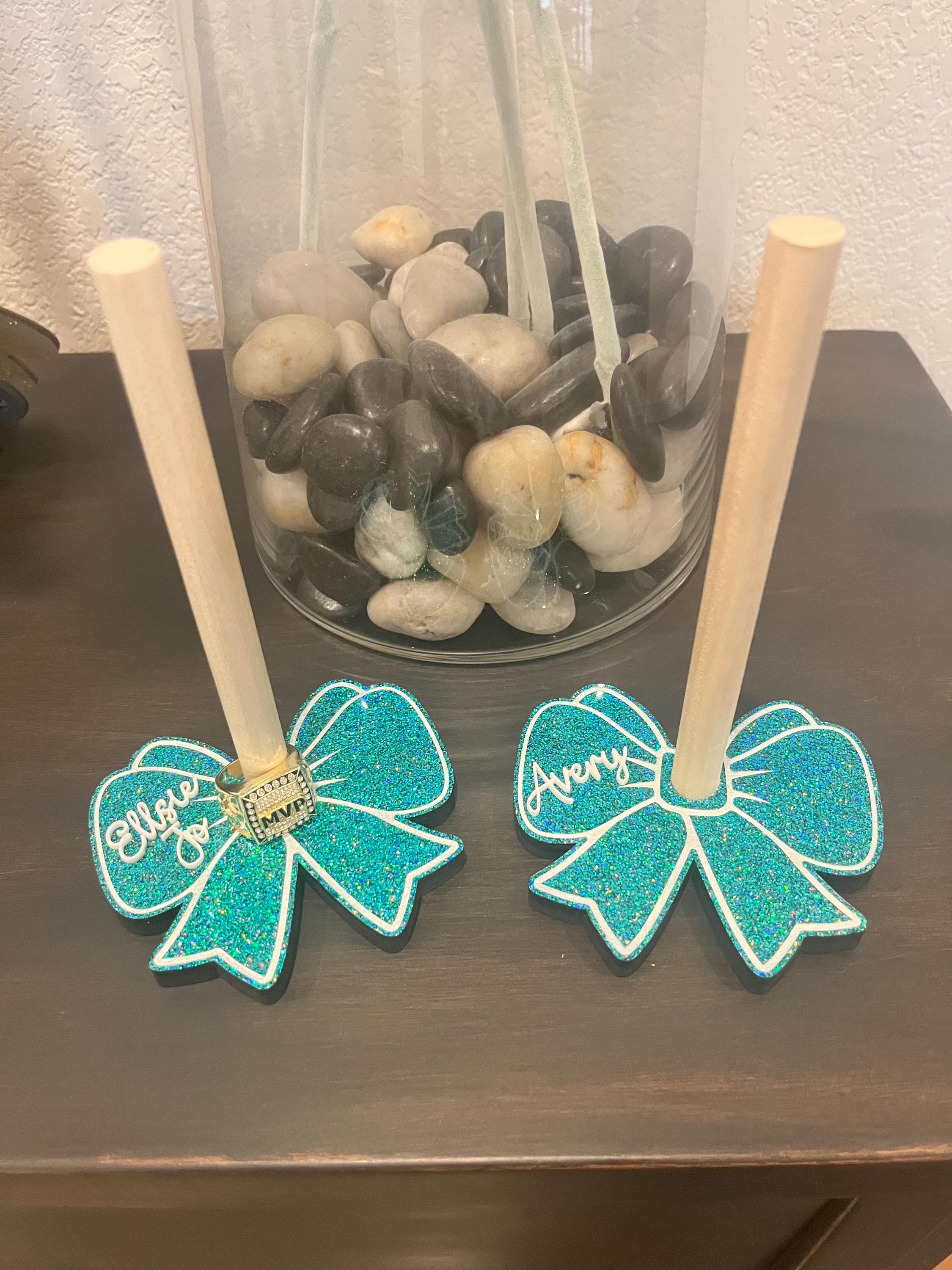 Cheerleading Cheer Team Championship Ring Display - Glitter Bow ...