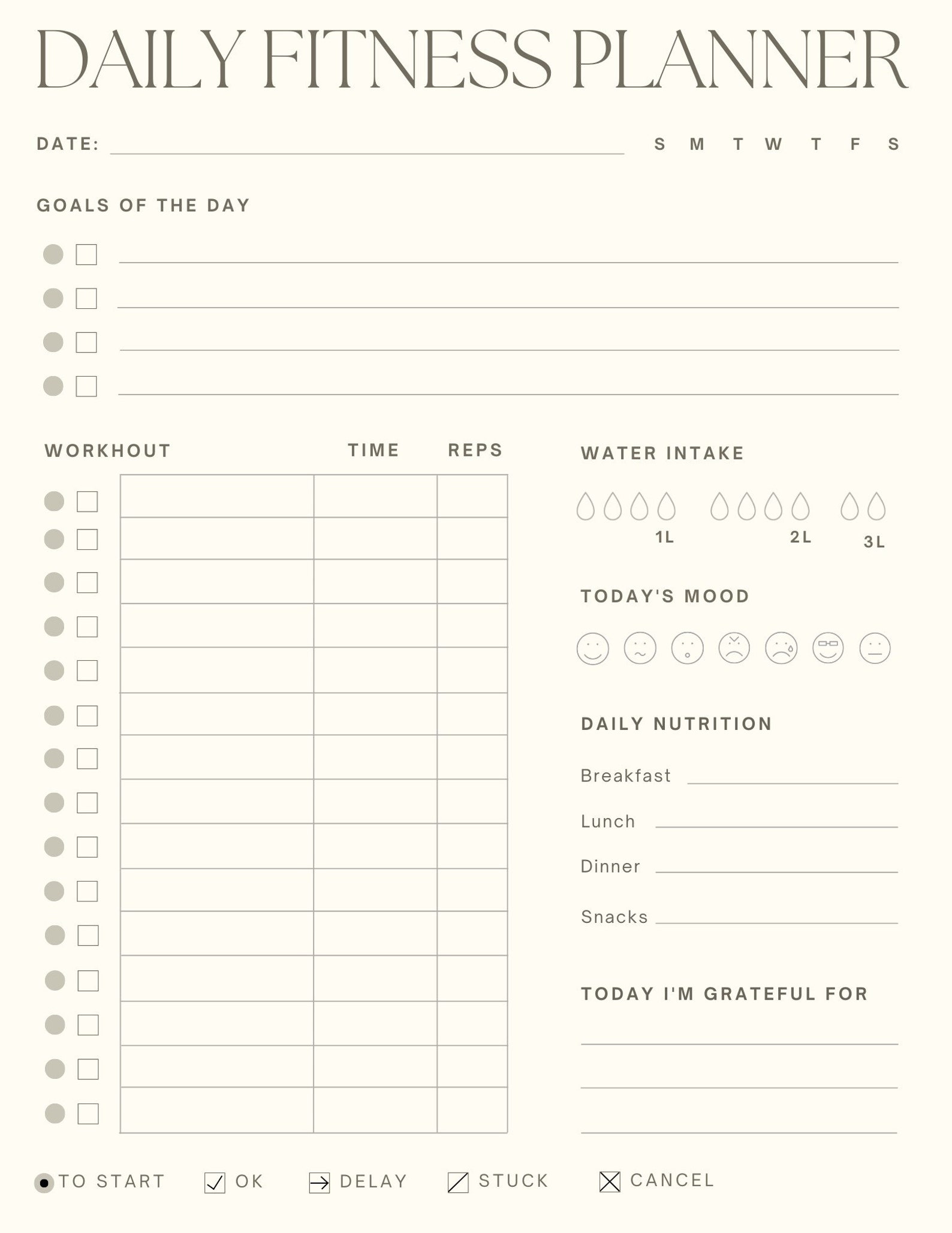 Goodnotes Weekly Planner Template - Etsy