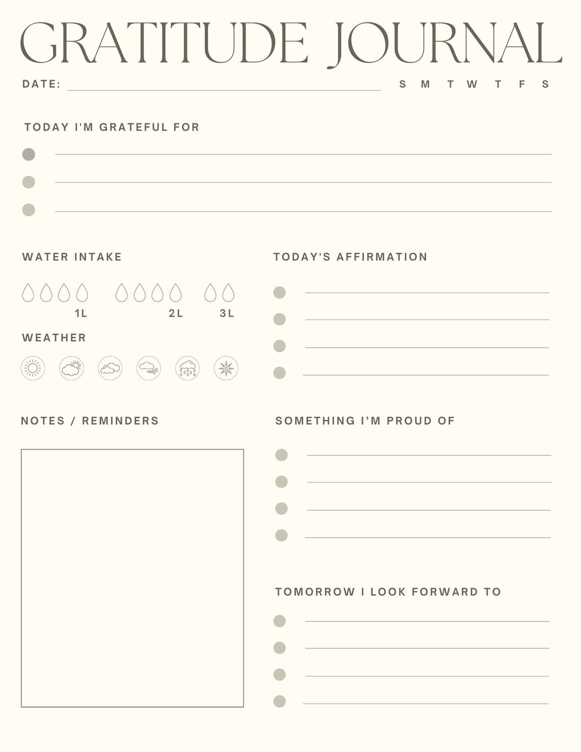 Goodnotes Weekly Planner Template - Etsy