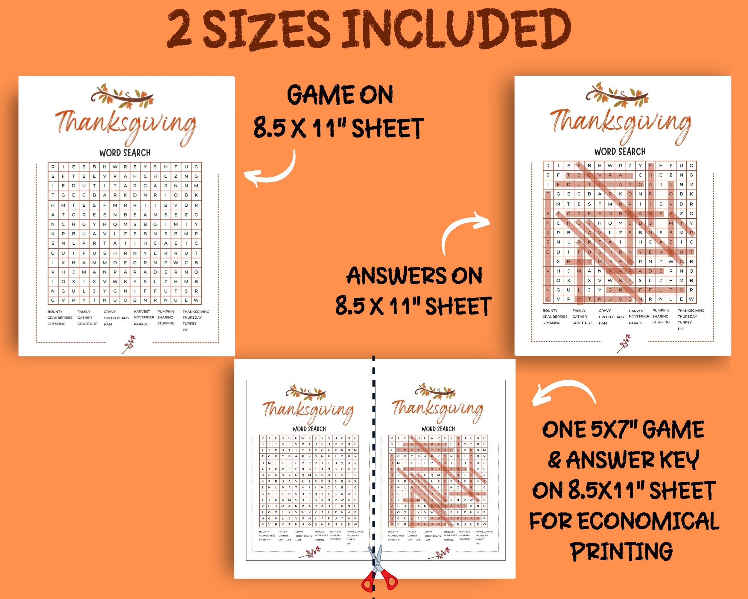 Thanksgiving Word Search Thanksgiving Printable Games Fun Thanksgiving