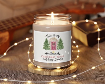 This is my Hallmark Christmas Movie Watching Candle | Hallmark Channel Inspired | Christmas Movie Candle | Stocking Stuffer | Hallmark Fan