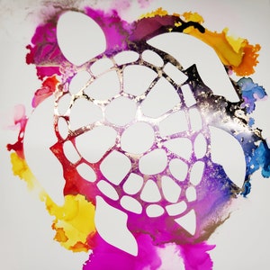 Sea Turtle Alcohol ink