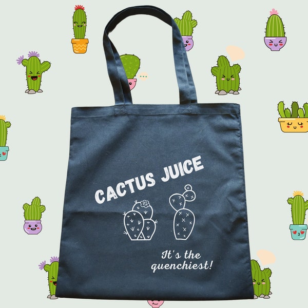 Cactus Juice Tote Bag | AvatarTheLastAirbender, Avatar Inspired, Canvas Tote Bag, Avatar Gift, Avatar Elements, Nerd Gift