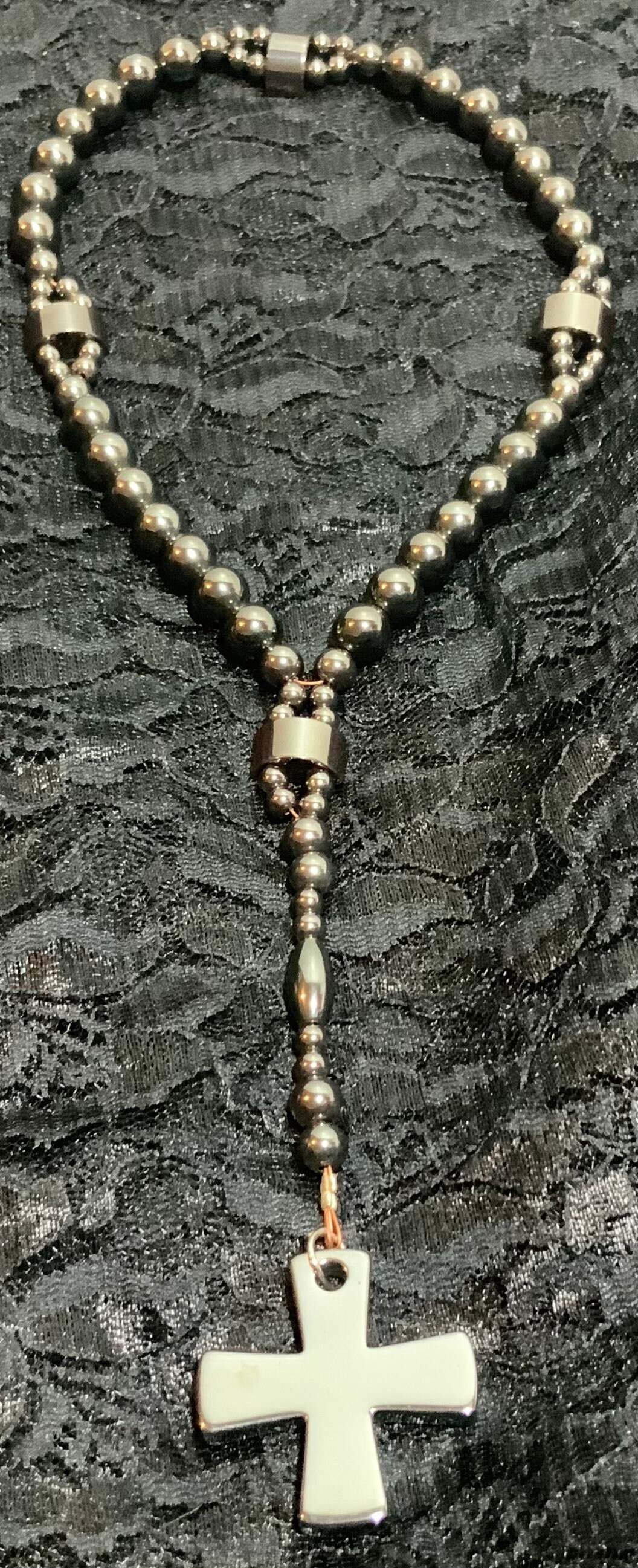 Hematite Anglican Rosary/Anglican Prayer Beads