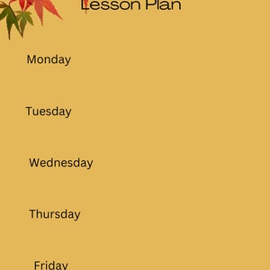 Lesson Plan Template