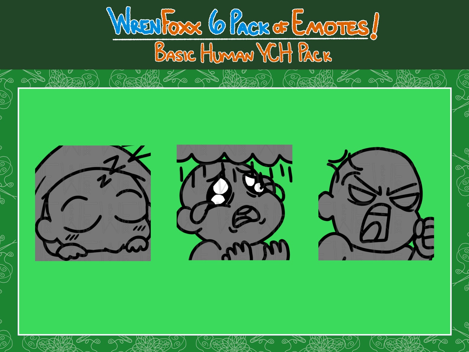 Twitch Emotes - YCH Custom Emotes for Twitch and Discord - Basic Pack ...