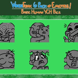 Twitch Emotes - YCH Custom Emotes for Twitch and Discord - Basic Pack